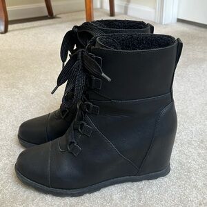 Womens size 11.  Target black lace up wedge bootie. Great condition!